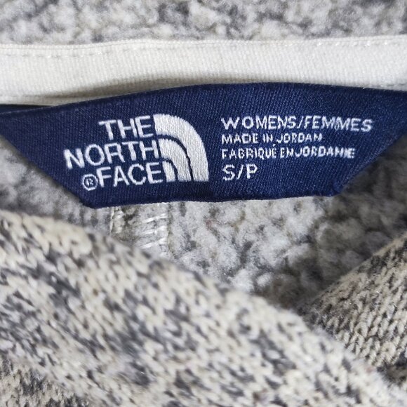 The North Face Crescent Wrap Jacket with Hood women's size S beige Aztec fleece - Picture 6 of 11